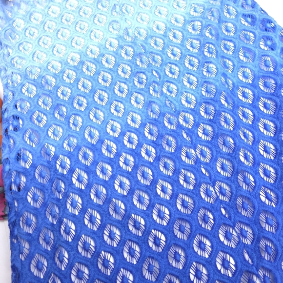 Lilly Pulitzer Blue Lace Embroidered Ombre Dress Sz S - Picture 13 of 14